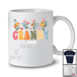 Personalized Custom Name Granny; Lovely Mother's Day Flower Floral Grandma; Proud Family Group T-Shirt