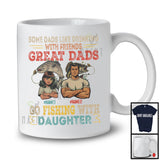 Personalized Custom Name Great Dads Go Fishing With Daughter, Proud Father's Day Family T-Shirt
