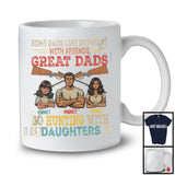 Personalized Custom Name Great Dads Go Hunting With 2 Daughters, Proud Father's Day Family T-Shirt