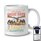 Personalized Custom Name Great Dads Go Hunting With 5 Daughters, Proud Father's Day Family T-Shirt