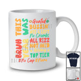 Personalized Custom Name Groovy This Year Was Goated No Cap; Joyful Last Day of School Students T-Shirt