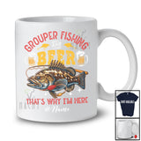 Personalized Custom Name Grouper Fishing And Beer; Humorous Drinking Fishing; Fisherman Drunker T-Shirt