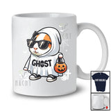 Personalized Custom Name Guinea Pig Boo Ghost Cosplay; Lovely Halloween Guinea Pig Sunglasses T-Shirt