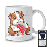 Personalized Custom Name Guinea Pig Holding Donut, Adorable Guinea Pig Chef, Food Lover T-Shirt