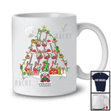 Personalized Custom Name Guitar Christmas Tree; Lovely Gnome Musical Instruments Player T-Shirt