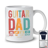Personalized Custom Name Guitar Dad; Proud Father's Day Player Playing Guitar; Family T-Shirt