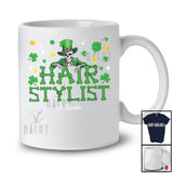 Personalized Custom Name Hair Stylist; Fantastic St. Patrick's Day Leprechaun Skeleton T-Shirt