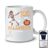 Personalized Custom Name Halloween 100; Joyful 100th Birthday 100 Years Old Skeleton; Family T-Shirt