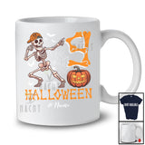 Personalized Custom Name Halloween 9; Joyful 9th Birthday 9 Years Old Skeleton; Family T-Shirt