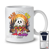 Personalized Custom Name Ham Boo-ger; Creepy Halloween Moon Hamburger Ghost Cosplay T-Shirt