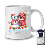 Personalized Custom Name Hamster Build Snowman; Lovely Snow Santa Hamster; Family T-Shirt