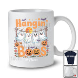 Personalized Custom Name Hangin' With My Boos; Humorous Halloween Costume Ghost Pumpkin T-Shirt