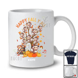 Personalized Custom Name Happy Fall Y'all; Lovely Thanksgiving Sheep On Autumn Tree; Farmer T-Shirt