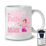 Personalized Custom Name Happy Father's Day Mom; Proud Mother's Day Strong Mom Hearts T-Shirt