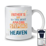 Personalized Custom Name Happy Father's Day To Amazing Stepdad In Heaven; Lovely Vintage T-Shirt