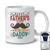 Personalized Custom Name Happy Father's Day To The Best Daddy; Amusing Vintage Mustache T-Shirt