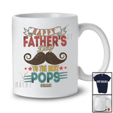 Personalized Custom Name Happy Father's Day To The Best Pops; Amusing Vintage Mustache T-Shirt