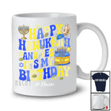 Personalized Custom Name Happy Hanukkah It's My Birthday; Lovely Menorah Family Group T-Shirt