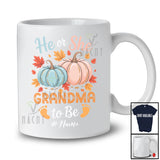 Personalized Custom Name He Or She Grandma; Lovely Gender Reveal Thanksgiving Pumpkin; Family T-Shirt