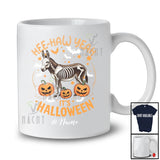 Personalized Custom Name Hee Haw Yeah It's Halloween; Scary Skeleton Donkey Cosplay; Farm Farmer T-Shirt
