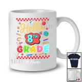 Personalized Custom Name Hello 8th Grade; Amusing First Day Of School Back To School Students T-Shirt