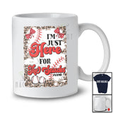 Personalized Custom Name Here For The Snacks; Joyful Mother's Day Leopard Baseball Cheerleader T-Shirt