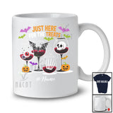 Personalized Custom Name Here For The Treats; Horror Halloween Wine Skull Zombie; Drinking T-Shirt