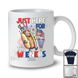 Personalized Custom Name Here For The Wieners; Joyful 4th of July Hotdog US Flag; Patriotic T-Shirt