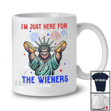 Personalized Custom Name Here For The Wieners; Proud 4th Of July Bigfoot Hot Dog; Patriotic T-Shirt