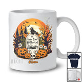 Personalized Custom Name Here Lies My Mental Stability; Humorous Halloween Moon Pumpkins Skull T-Shirt