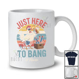 Personalized Custom Name Here To Bang; Joyful 4th Of July Chicken Fireworks Beer; Retro T-Shirt