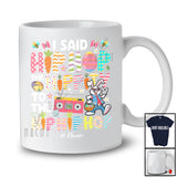 Personalized Custom Name Hip Hop Hippity; Amazing Easter Bunny Eggs Flowers; Family T-Shirt