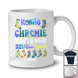 Personalized Custom Name Homie With Extra Chromie; Proud 321 Down Syndrome T21 Ribbon Socks T-Shirt