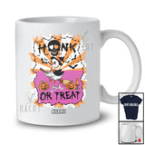 Personalized Custom Name Honk Or Treat; Joyful Halloween Witch Goose Riding Broom; Farmer T-Shirt