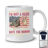 Personalized Custom Name Honor Of Walking Beside A Few; Proud Veteran Day American Flag T-Shirt