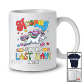 Personalized Custom Name Hooray For The Last Day; Lovely Summer Vacation School Unicorn T-Shirt