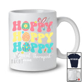 Personalized Custom Name Hoppy Physical Therapist; Happy Easter Bunny Eggs Hunt; Family Group T-Shirt