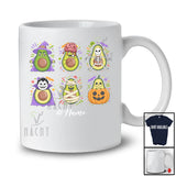 Personalized Custom Name Horror Avocado Zombie Witch Cosplay; Happy Halloween Summer Fruit T-Shirt