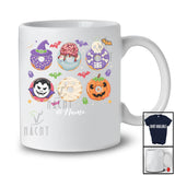 Personalized Custom Name Horror Donut Zombie Witch Cosplay; Happy Halloween Summer Food T-Shirt