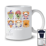 Personalized Custom Name Horror Pizza Zombie Witch Cosplay; Happy Halloween Summer Food T-Shirt