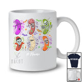 Personalized Custom Name Horror Sausage Zombie Witch Cosplay; Happy Halloween Summer Food T-Shirt