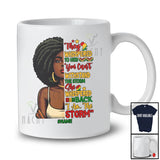 Personalized Custom Name I Am The Storm; Amusing Juneteenth Black Afro Woman Shape; African T-Shirt