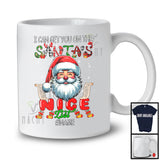 Personalized Custom Name I Can Get You On The Santa's Nice List; Joyful Christmas Santa Face T-Shirt