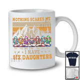 Personalized Custom Name I Have Six Daughters, Amazing Father's Day Vintage Retro Family T-Shirt