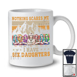 Personalized Custom Name I Have Six Daughters, Amazing Mother's Day Vintage Retro Family T-Shirt