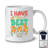 Personalized Custom Name I Have The Best Dad Ever; Adorable Father's Day Flowers; Family T-Shirt