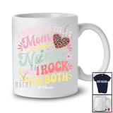 Personalized Custom Name I Have Two Titles Mom Nana; Joyful Mother's Day Leopard Heart T-Shirt