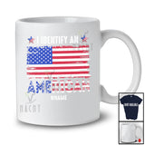 Personalized Custom Name I Identify An American; Amazing 4th of July America Flag; Patriotic T-Shirt