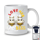 Personalized Custom Name I Love Her Boo Bees; Lovely Halloween Two Boobs Bees; Couple T-Shirt