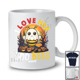 Personalized Custom Name I Love Her Boo Bees; Sarcastic Halloween Boobs Bee Moon; Couple T-Shirt
